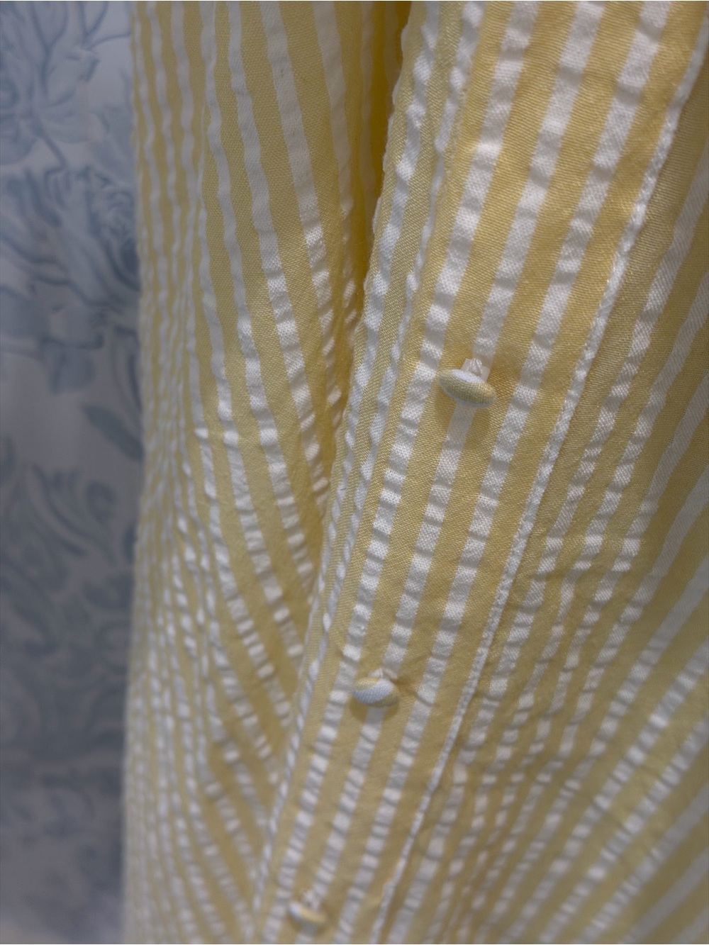 Yellow Wrap Midi Dress with Self Tie Belt - Picture 4 of 6